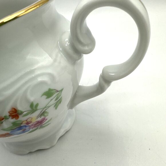Royal Kent Poland Sugar Creamer Pink Floral Embossed Gold Trim - Picture 5 of 12